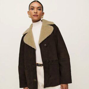 Reformation Veda Luca Suede jacket